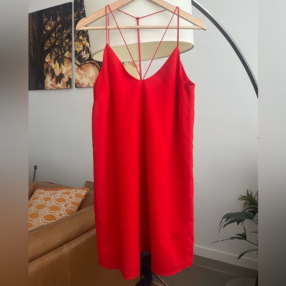Bardot Dresses & Skirts - Bardot Red Strappy Slip Dress